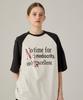 URBANAGE No Time Raglan Color Block Oversized Short Sleeve Charcoal