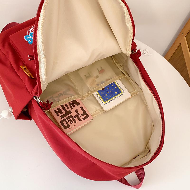 School Bag Travel Girls Leisure Shopping Backpack Korean Female College Student School Bag Simple Versatile Shoulder Bag