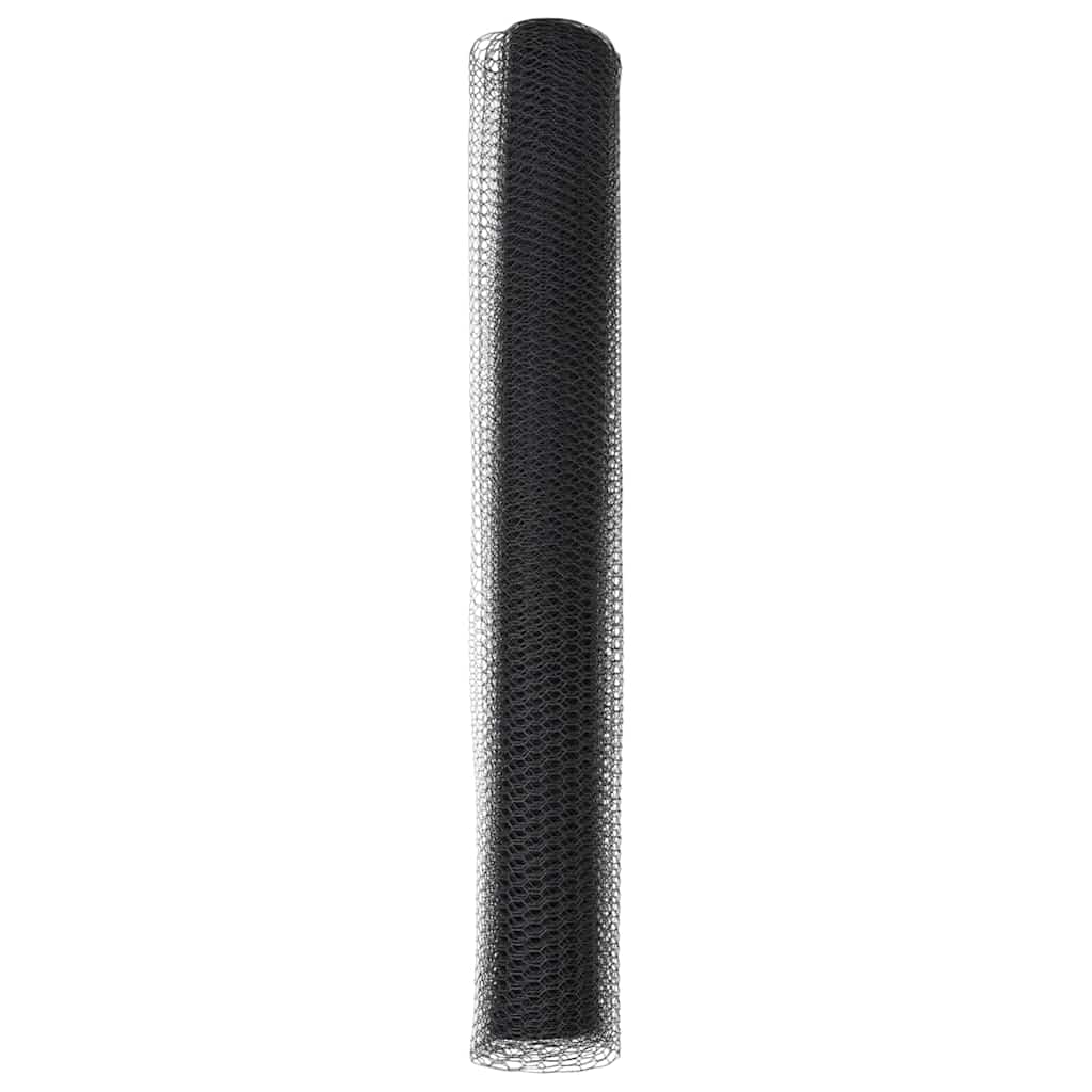 Hexagonal Fence Gray 1 X 10 M PVC