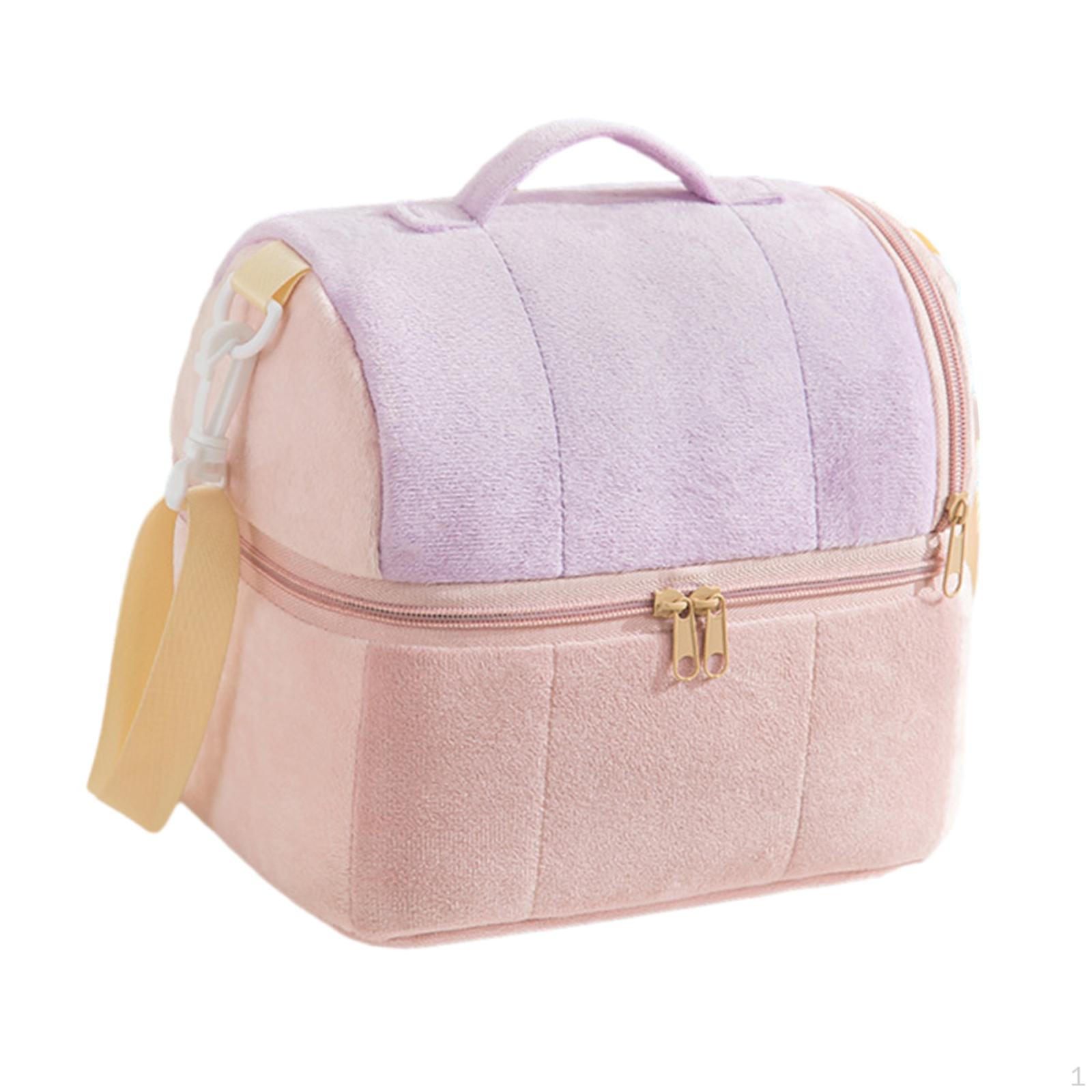 Изолированная термосумка для ланча милая прочная с застежкой-молнией контейнер для обеда сумка-тоут фиолетовый 1358₽