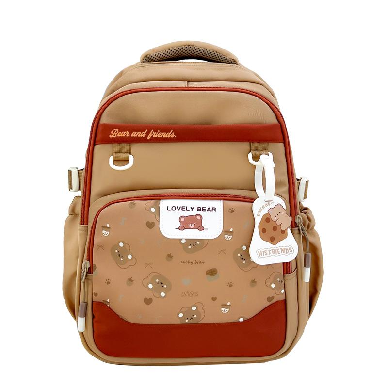 Schoolbag: Elementary school backpack, cartoon lightweight back-support backpack for grades 1 and 2, backpack for boys and girls