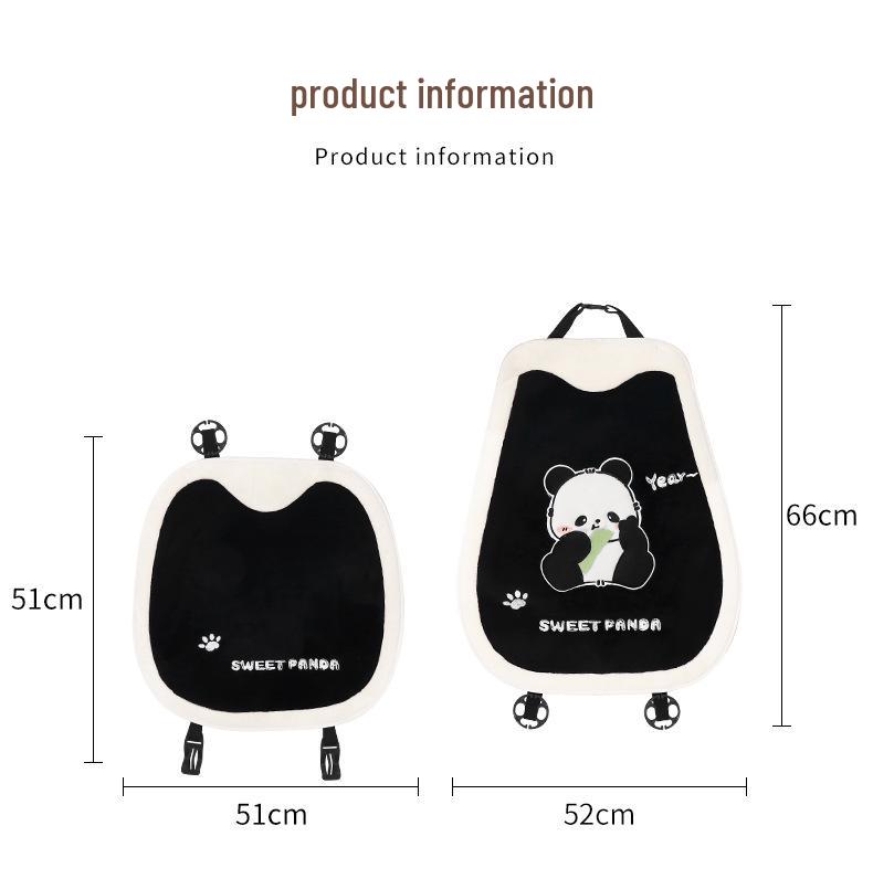 Plush Panda Heated Car Seat Cushion - Universal, Year-Round Comfort