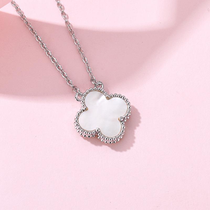 

Seiko Высококачественное ожерелье из натурального перламутра с четырьмя листочками клевера, модная темпераментная женская цепочка на ключицу Natural shellfish