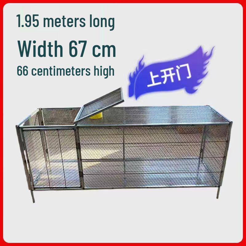 Extra Large Reinforced Chicken Coop with Anti-Weasel/Rat Wire Mesh for Poultry and Small Animals
