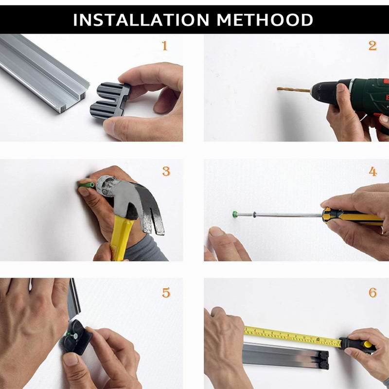 Magnetic Knife Holder Strip Wall Mount Block Storage Holder Strong Magnetic Knife Stand Strip Kitchen Accessories Organizer