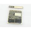 Hillman Motor Car Chasis/Engine Data Brass Plate |Fit For