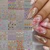 Blossom Floral Nail Stickers Bronzing 5D Spring Summer Petal Nail Appliques Flowers Nail Charms DIY For Manicure Decoration