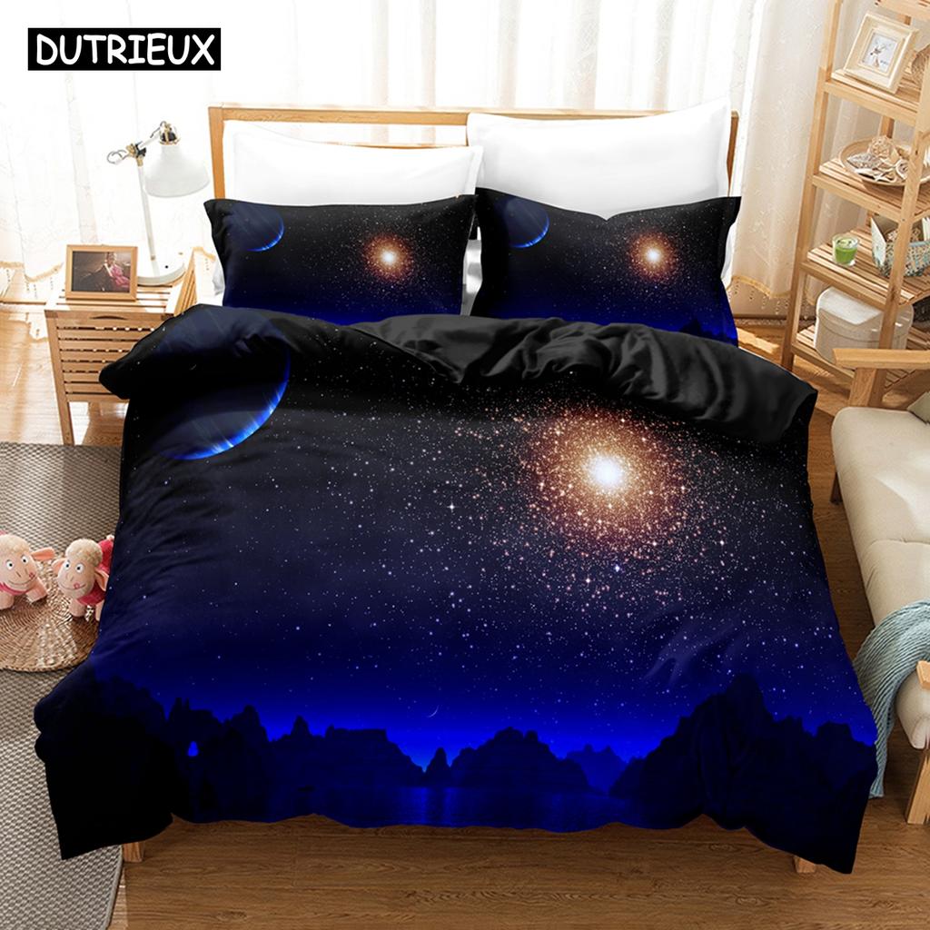 3D Planet Bedding Sets Duvet Cover Set With Pillowcase Twin Full Queen King Bedclothes Bed Linen
