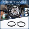 INFINAUTO Hub Centric Ring 72.6mm ID 74.1mm OD Car Wheel Hub Ring ABS Plastic Black 4pcs