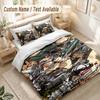 Attack On Titan Bedding Set, 1 Duvet Cover & 2 Pillowcases Soft Comfortable Bedroom Home Textile Decor
