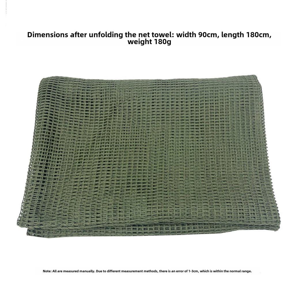 Taktyczny szal maskujący dżungla - Duża chusta wojskowa outdoorowa na głowę do polowania i aktywności CS