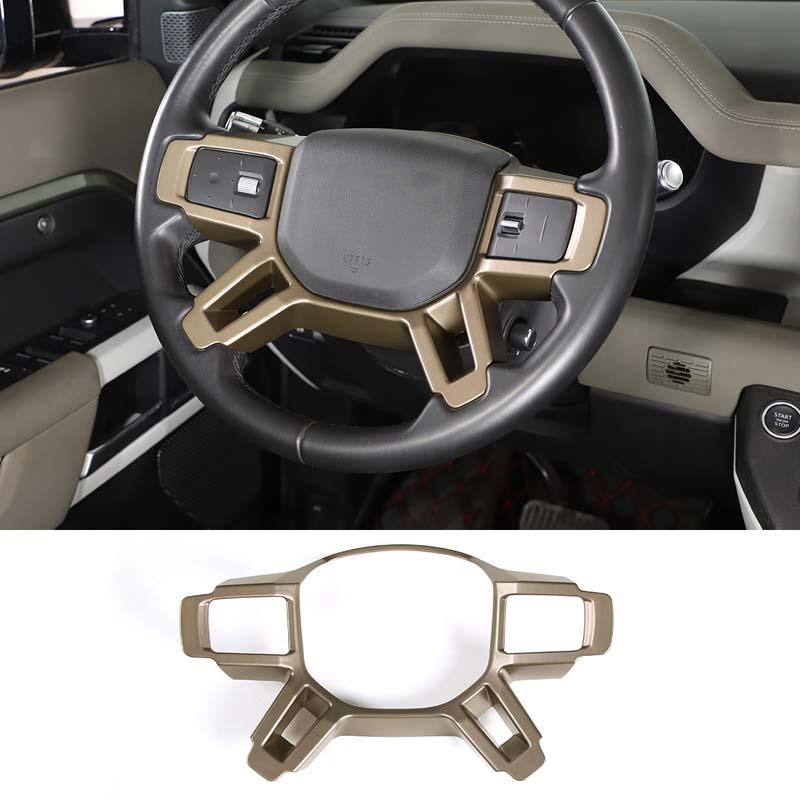 Car Steering Wheel Decoration Cover Trim Frame Sticker For Land Rover Defender 90 110 130 2020-2025 Interior Accessories
