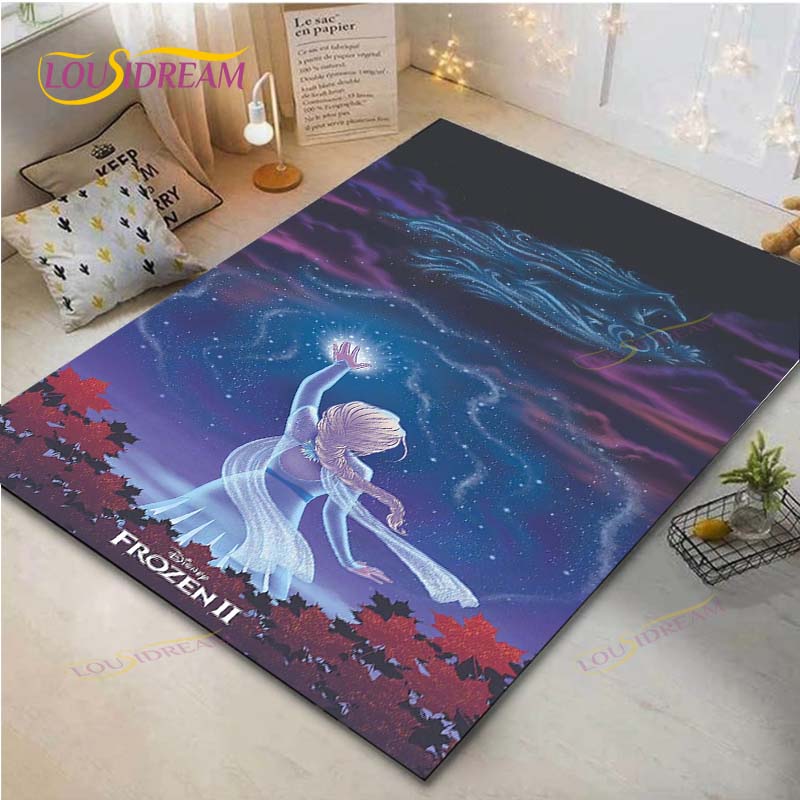 Frozen Anime Carpet Living Room Bedroom Bedside Mat Study Room Computer Chair Home Fashion Floor Mat Area Rug