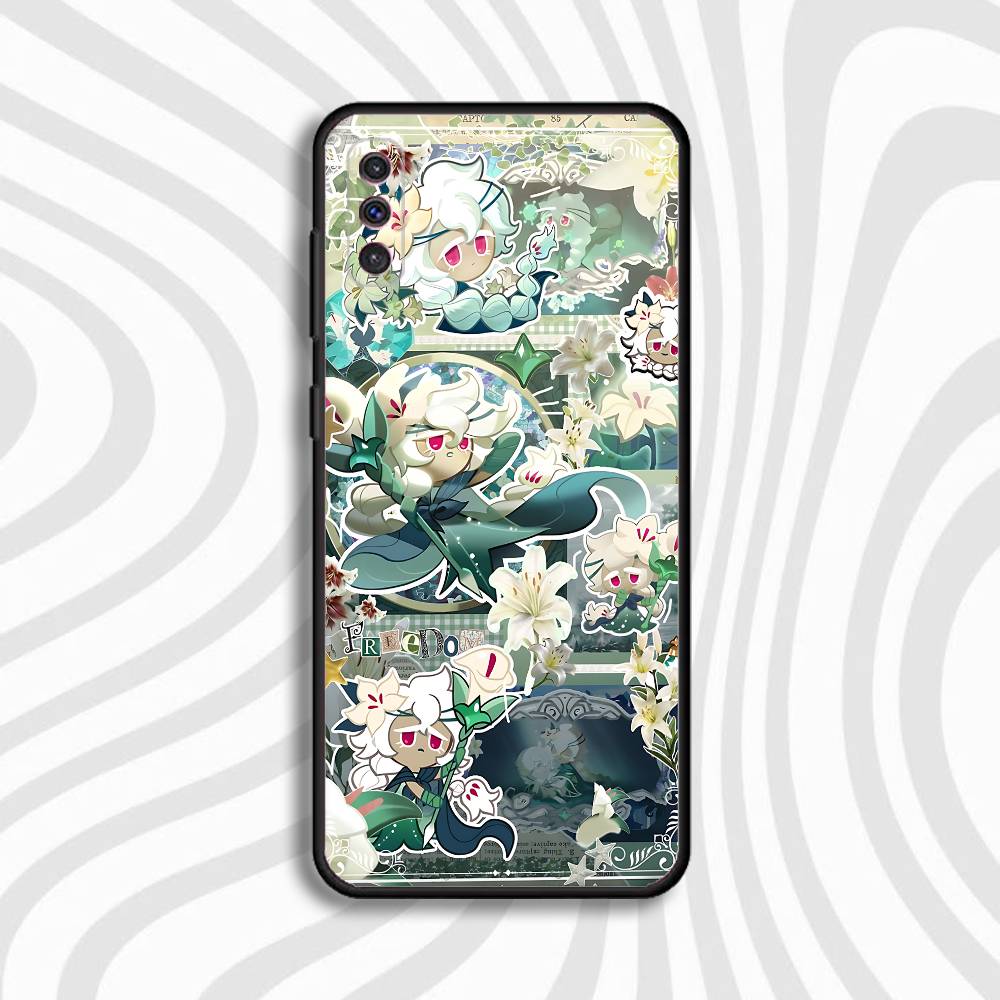White Lily C-Cookie Phone Case For Samsung S10,S21,FE,S21 ,Note 20,10,S26,S25,S24,S23,Ultra,S22,Plus Soft Shell Funda