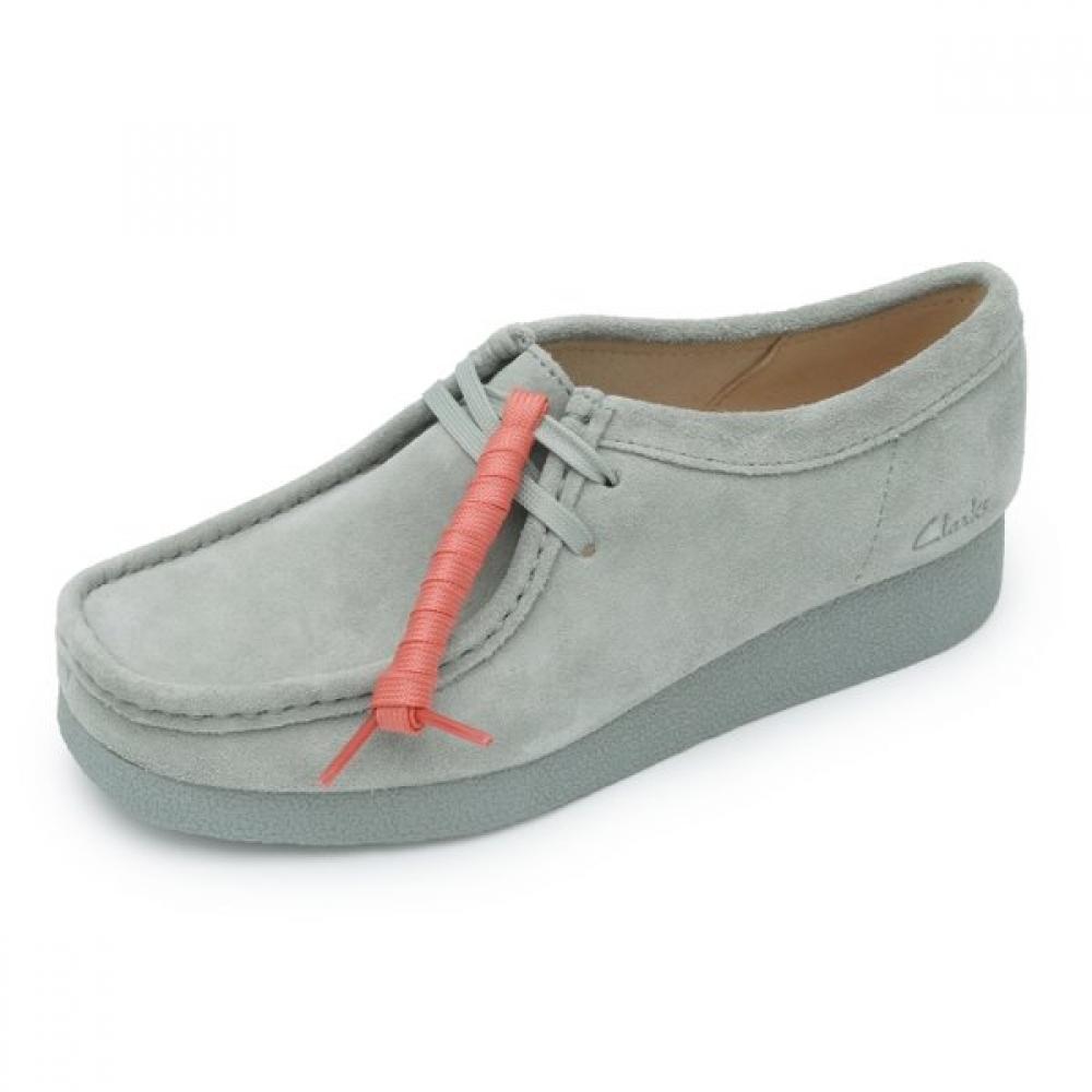 Clarks Women Wallabee Evo Casual Shoes Claoxc3635wf7 Grey/250