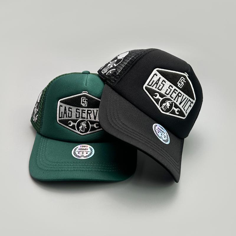 Gas Letter Embroidery Baseball Hats New Unisex Hip Hop Breathable Personal Sunshade Mesh Versatile Street Fashion Trucker Caps
