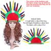 Festival Stage Performance Props Headband Indian Feather Hat Halloween Cosplay Savage Feather Headdress Carnival Masquerade
