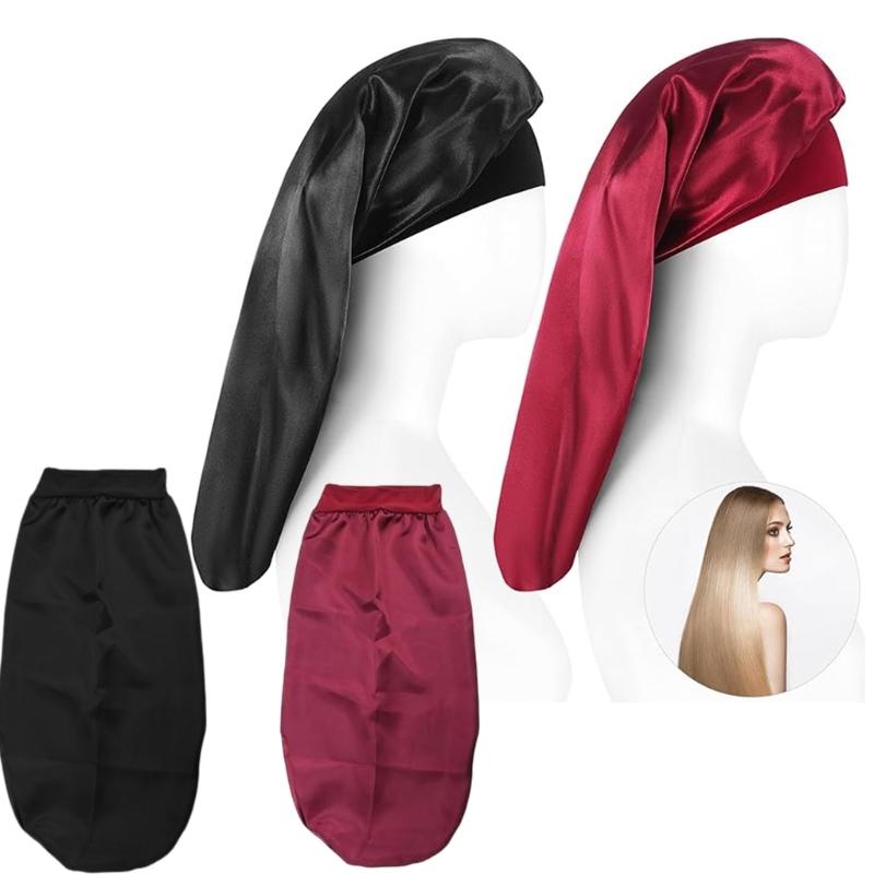 Silk Bonnet for Sleeping Women,Soft Ajustable Elasticity Bands Satins Bonnet for Sleeping Hair,Sleep Shower Caps Gifts