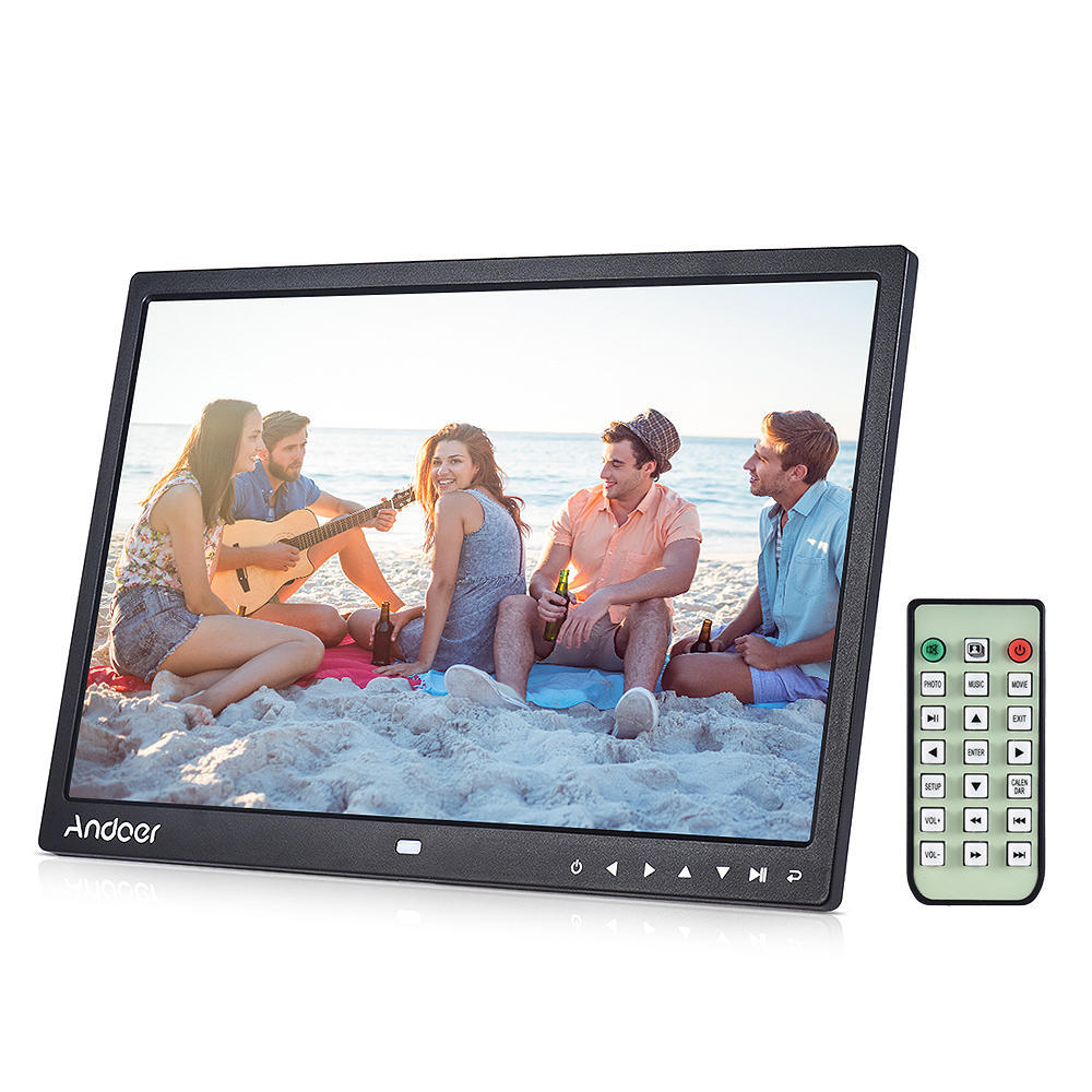 15"inch HD 1080P Digital Photo Frame Picture MP3 MP4 Movie Player+Remote Control