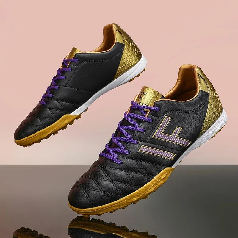 New Men Football Boots Non-Slip Soccer Shoes FG/TF High-quality Sneakers Futsal Hot-selling Indoor Cleats Mid-top Match