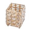 European Style Crystal Storage Box Crystal Jewelry Trinket Box Square Earrings Rings Organizer for Gift Giving Home