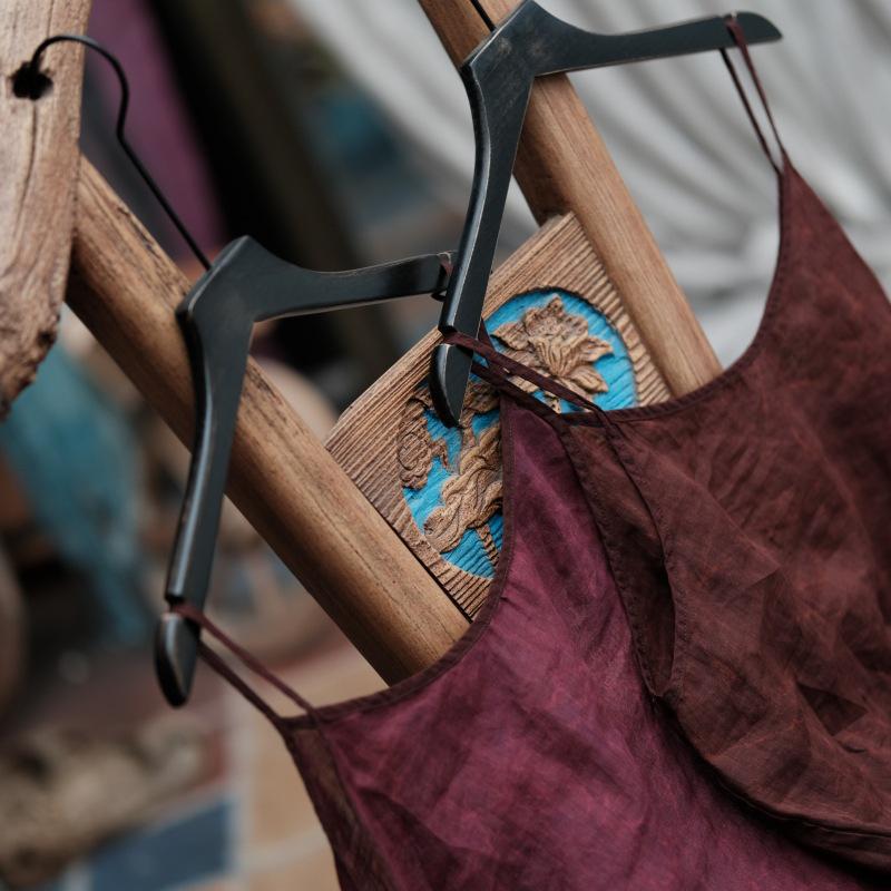 Vielseitiges Ramie-Camisole mit ausgefransten Kanten - Zen-Stil 2050.
