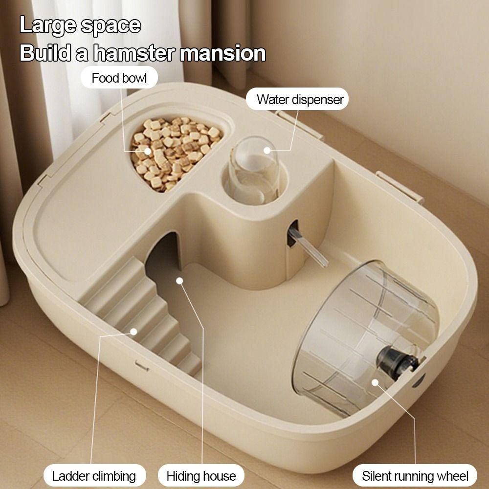 Convenient Large Space Hamster Cage Breathable Ventilation Small Animal Carrying Cage Easy Clean Sturdy Pet House