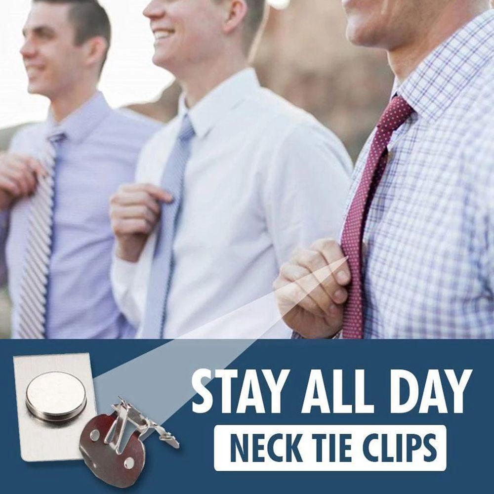 

Tie Clip Gift Wedding Necktie Bar Clasp Invisible Magnet Tie Clip Clasp Clip Men Necktie Buckle срібний