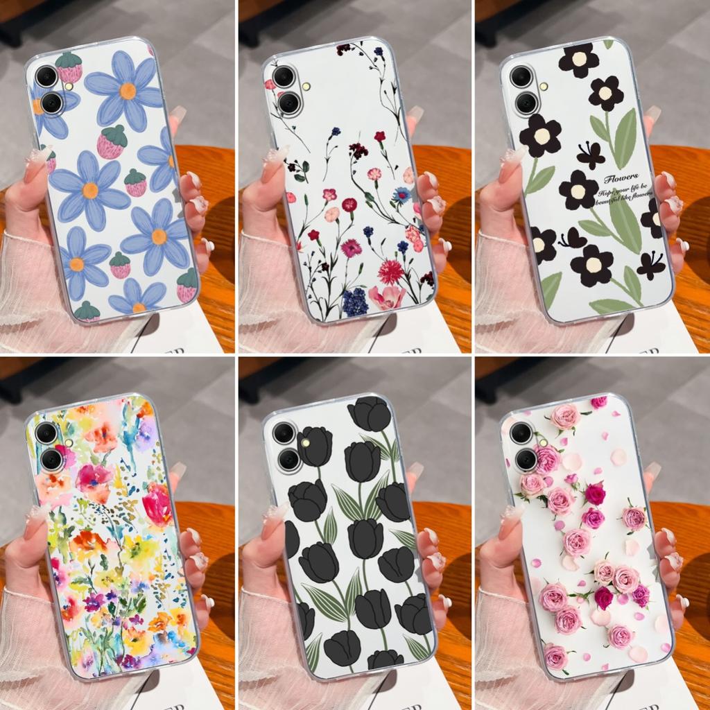Exquisite New Cover For Samsung A26 A06 S25 Plus Ultra S25Ultra F14 S24 FE M35 A16 A36 A56 Popular Flower Camera Protection Silicone For Samsung Shell