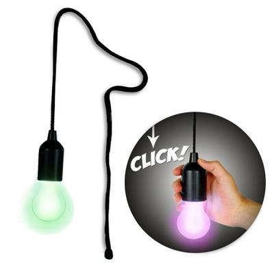 Multi-coloured LED Lamp with Vintage Battery-powered Bulb