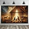 1, Large Nativity Background Cloth, Background Decoration, Room, Photo Studio Prop - Suitable for Home Decoration