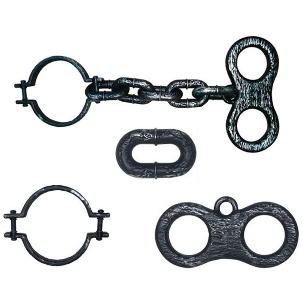 1 Set Halloween Prisoner Costume Chain Props Death Chain Decoration Accessories Cosplay Props Halloween Masquerade Party Supply