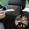 Advanced Sense Thousand Bird Lattice Car Tissue Box Female Car Seat Back Armrest Paper Box Drawer Box Car ArMrest Box Car Interior Decoration Supplies