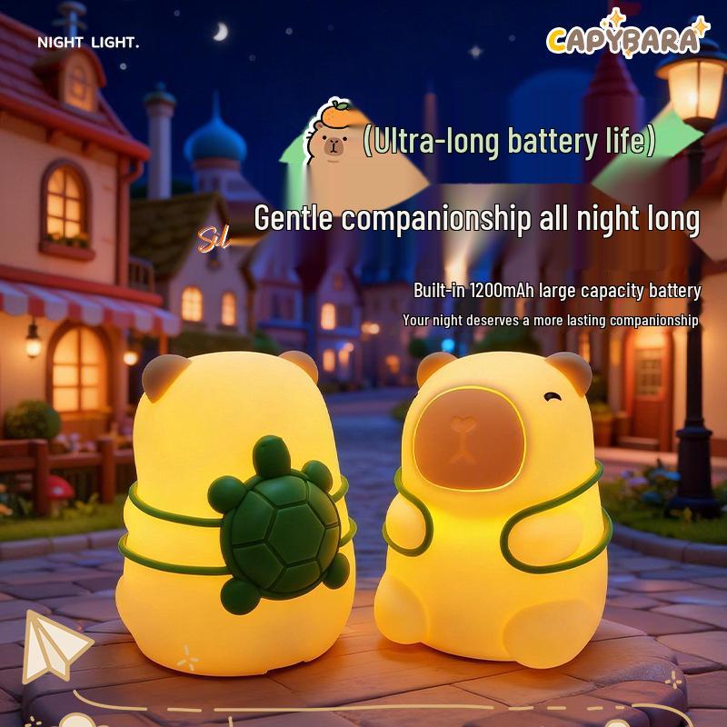 Creative Toast Bedside Lamp: Dimmable Night Light & Sleep Companion