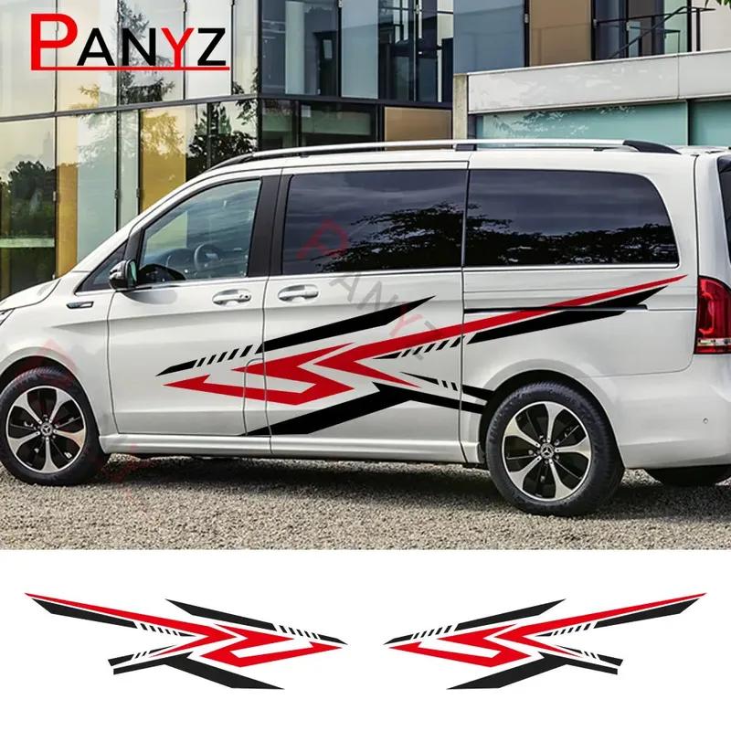 2Pcs/Lot Car Stickers For Mercedes Benz Vito V Class Viano W447 W639 W638 Camper Van Graphics Vinyl Decals Tuning Accessories