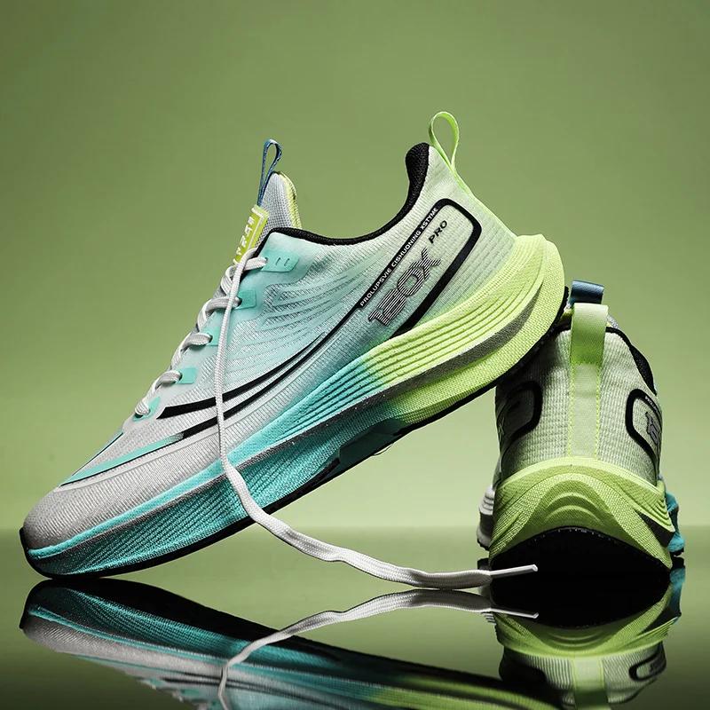 Summer Mens Sports Shoes Racing Trend Comfortable Training Shoes Marathon Anti Slip And Wear-Resistant Running Shoes
