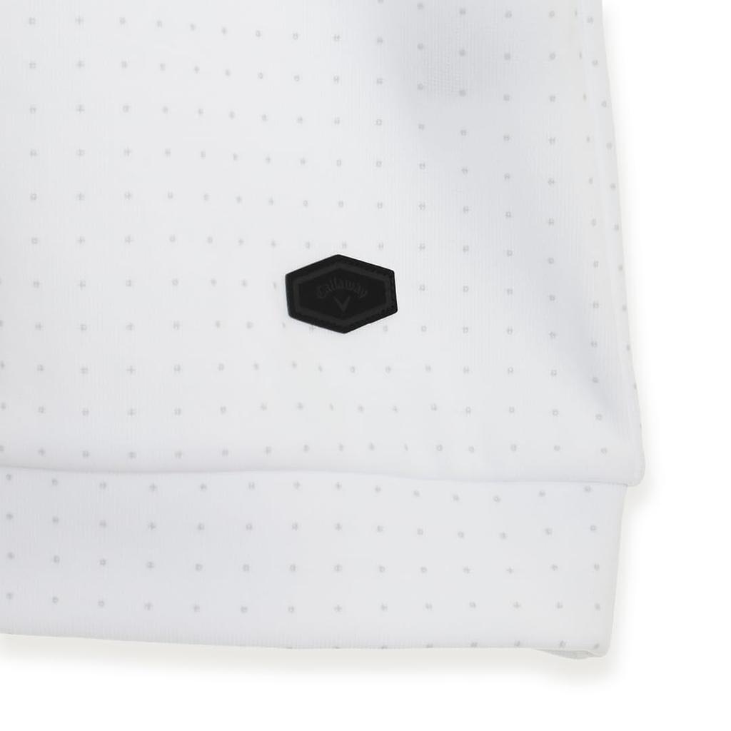 Callaway Short Sleeve Mock Neck Sweatshirt Golf C25117102 M Men's (Dot Print) / / 1030_White