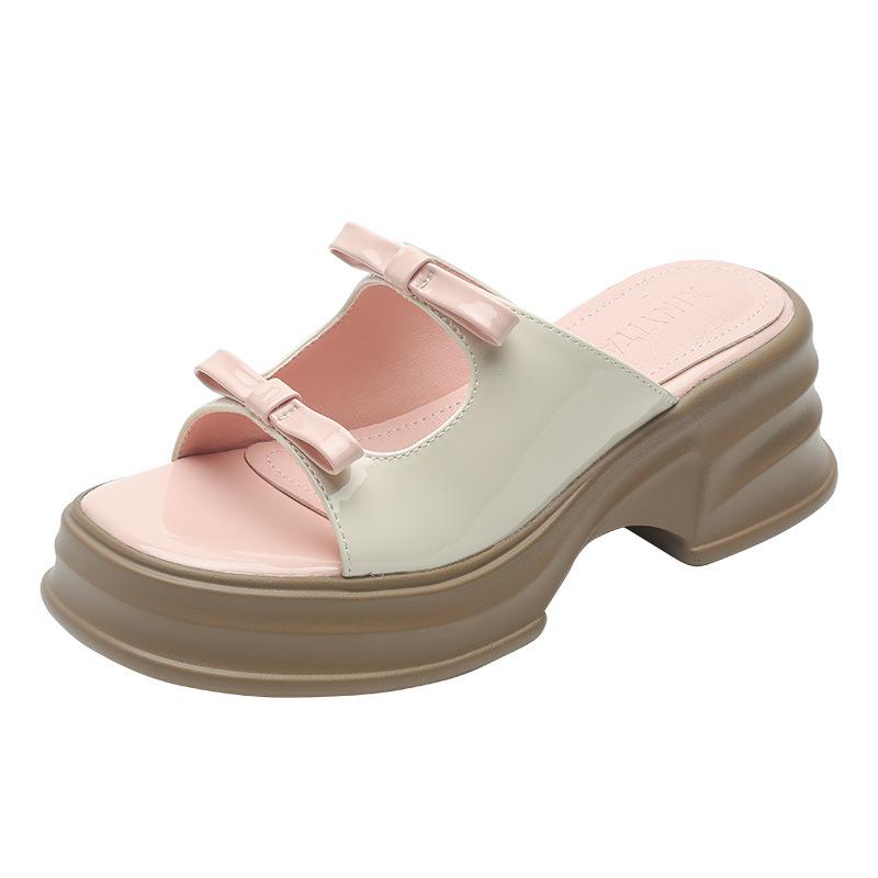 Sweet Limited~ Platform Sandals Women's 2025 Summer New Muffin Wedge Heel Open-toed Slippers
