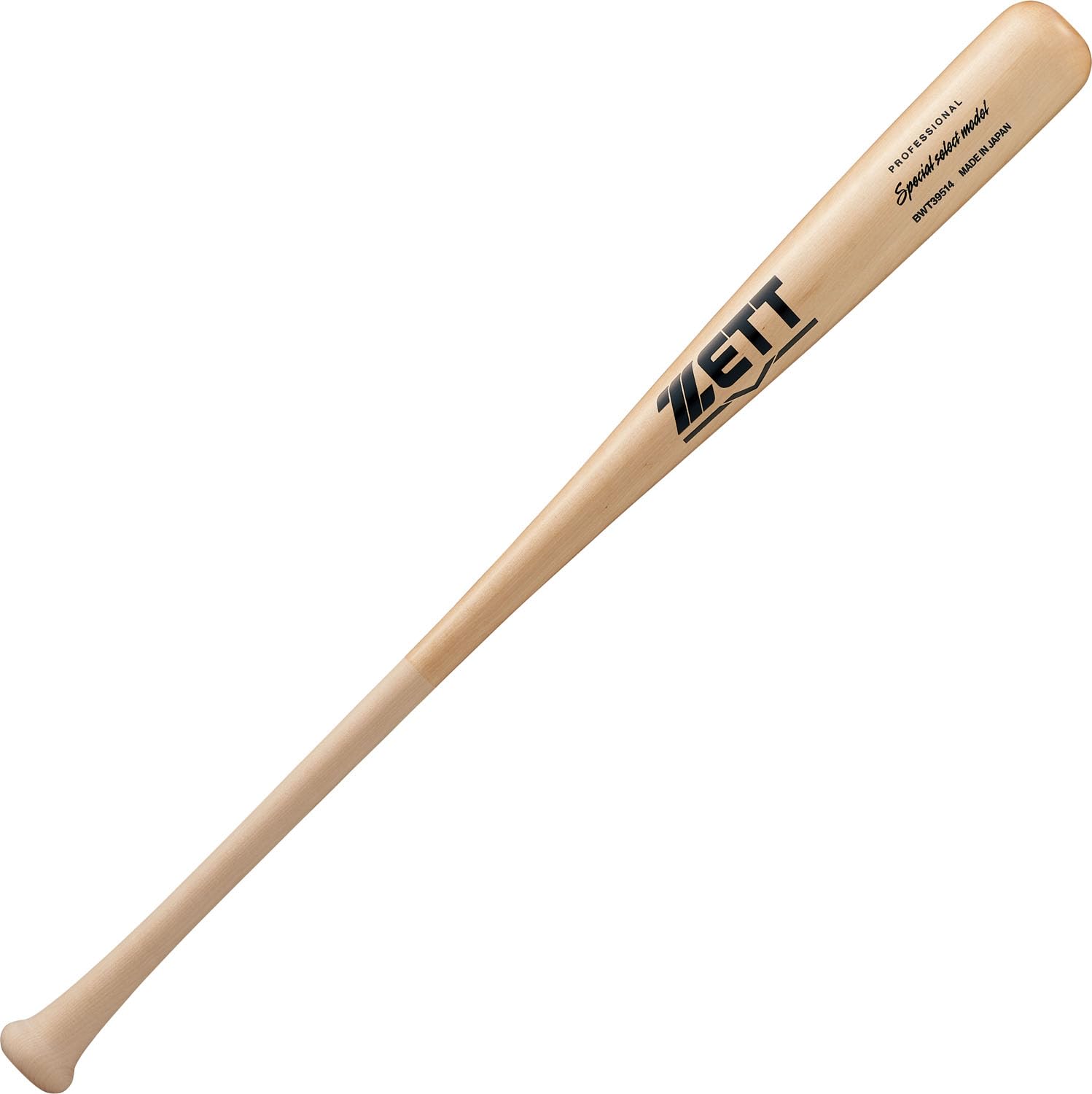 ZETT Špeciálny výber Model Baseball Vyrobené z Priemer 760g Prírodná BWT39514 Pálka, Japonsko, Z Hokkaido Pestovaný Ermanov Brezový Drevo, 84cm, Váha, (1200MO),