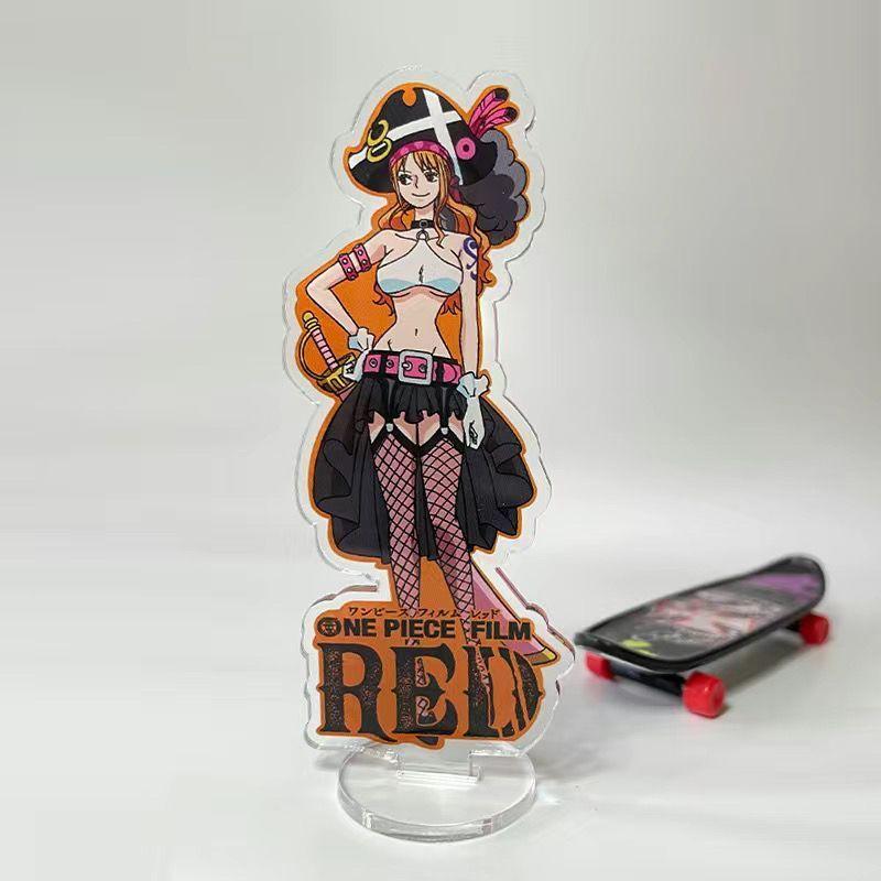 One Piece Acrylic stand plaques elegant and sophisticated creative cartoon gifts for office desk decoration Rock style attire