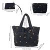 Women'S Quilted Cotton Clothes Tote Bag Three-Piece Set Star Versatile Shoulder Handbag