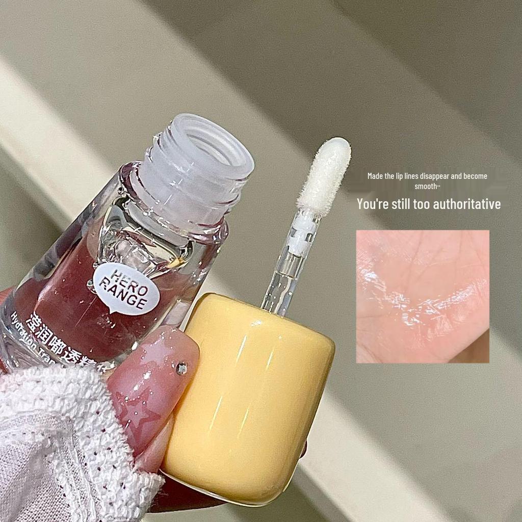 HERORANGE Hydrating Lip Oil: Clear, Non-Sticky, Brightening Gloss with Mirror Finish for Moisturized, Bare Lips