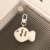 1/2pcs Cartoon Funny Cat Fish Keychains Couple Cute Kawaii Plush Toy Creative Little Kitten Doll Key Rings Bag Hanger Decoration