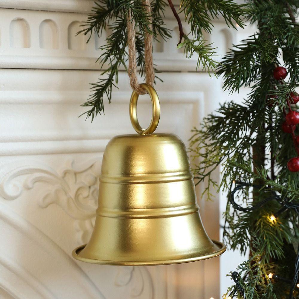 Creative Christmas Bell Pendant Exquisite Metal Hanging Bells Holiday Party Decorations