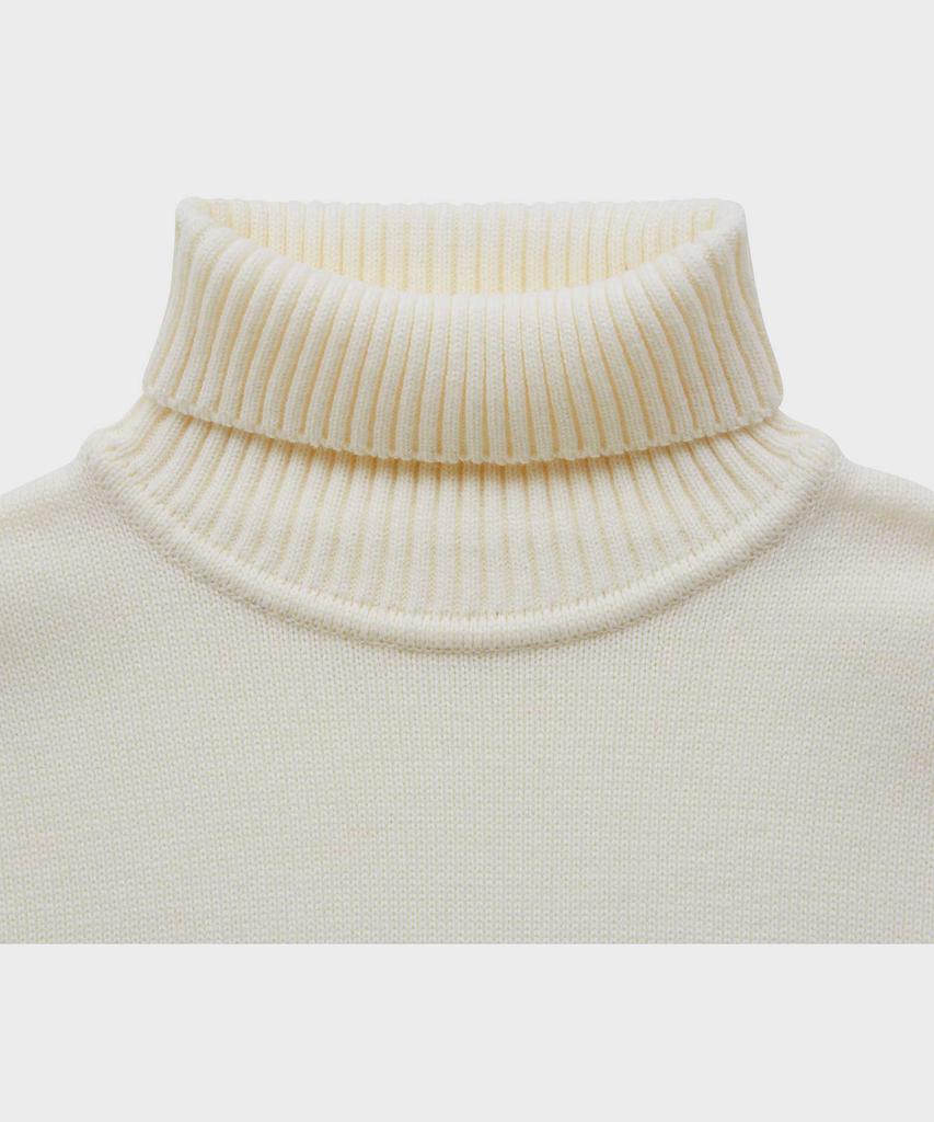 FFEFF STUDIO F Logo Wool Turtleneck (Ivory)