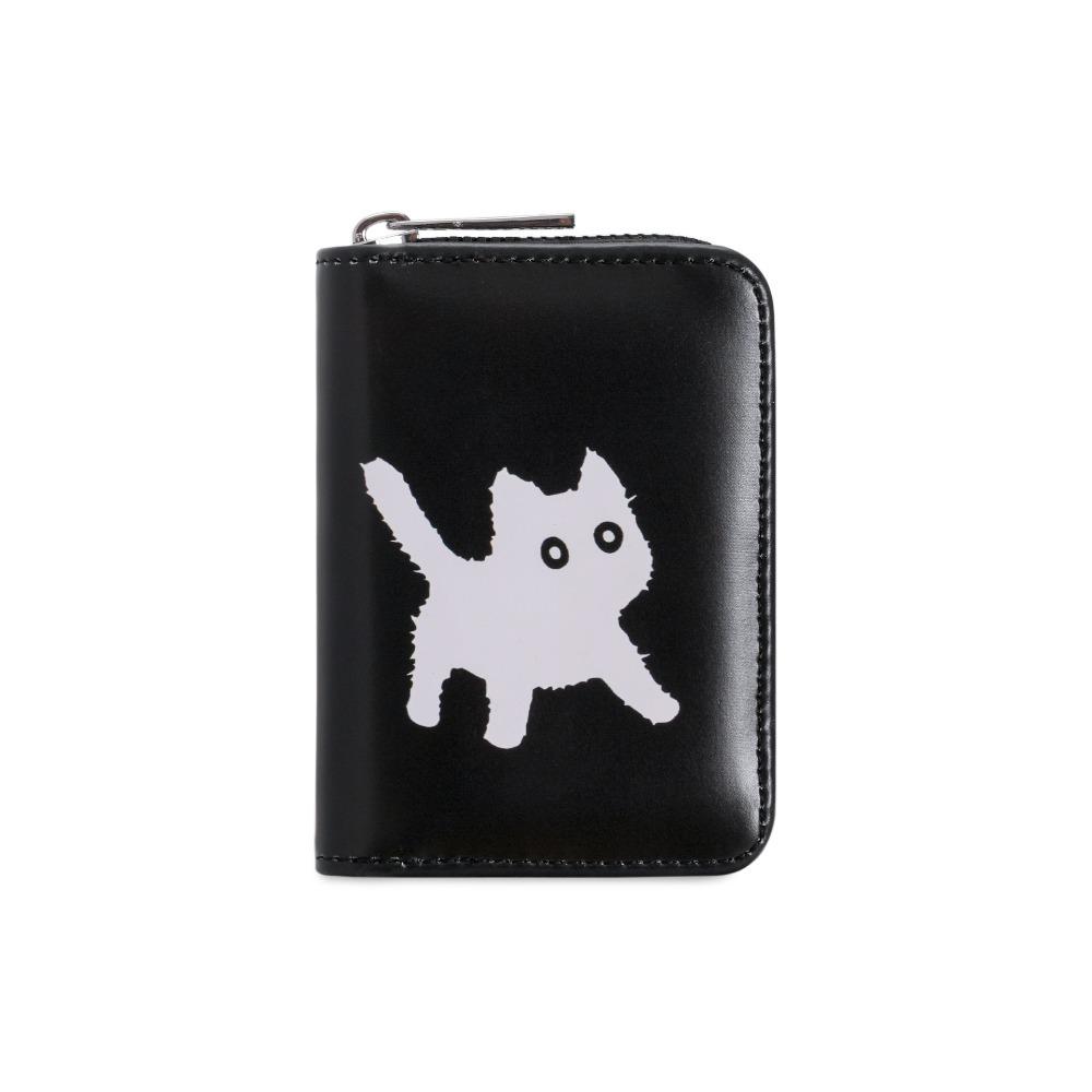 New Cat Short Wallet Large Capacity Multi Functional Card Holder Multi Slot Zipper Coin Purse