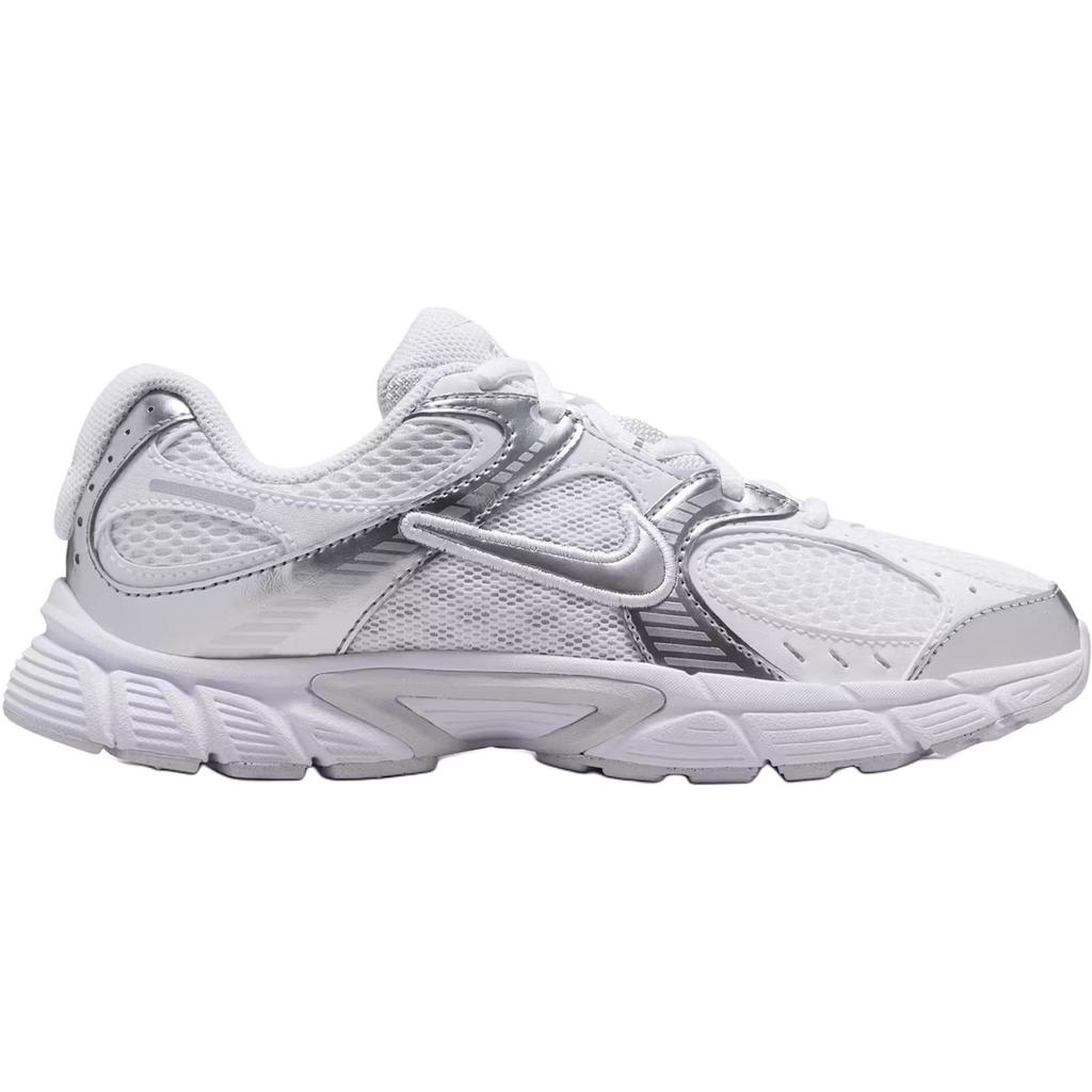 Nike V5 RNR GS White Metallic Silver Kids Sneakers Pure-Platinum HQ6411-103