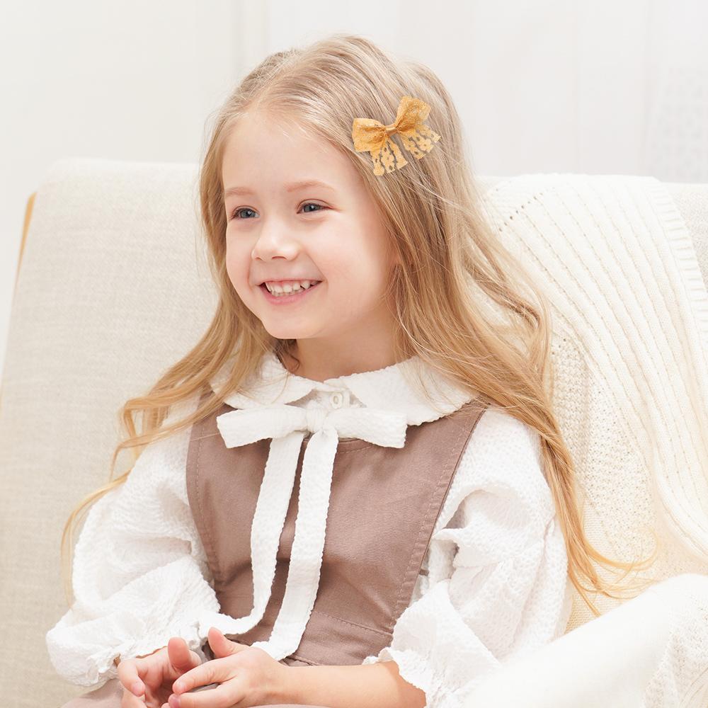 40pcs/set Lace Lolita Bow Hairpin for Baby Girls New Sweet Random Color  Girls Cloth Hair Clips Hair Accessories Baby Barrette