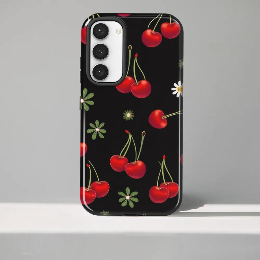 Cute Cherry Soft Cover Capa Phone Case for Samsung Galaxy S25 A16 S24 Ultra S23 S25Ultra A56 A36 S23Ultra S20 FE A26