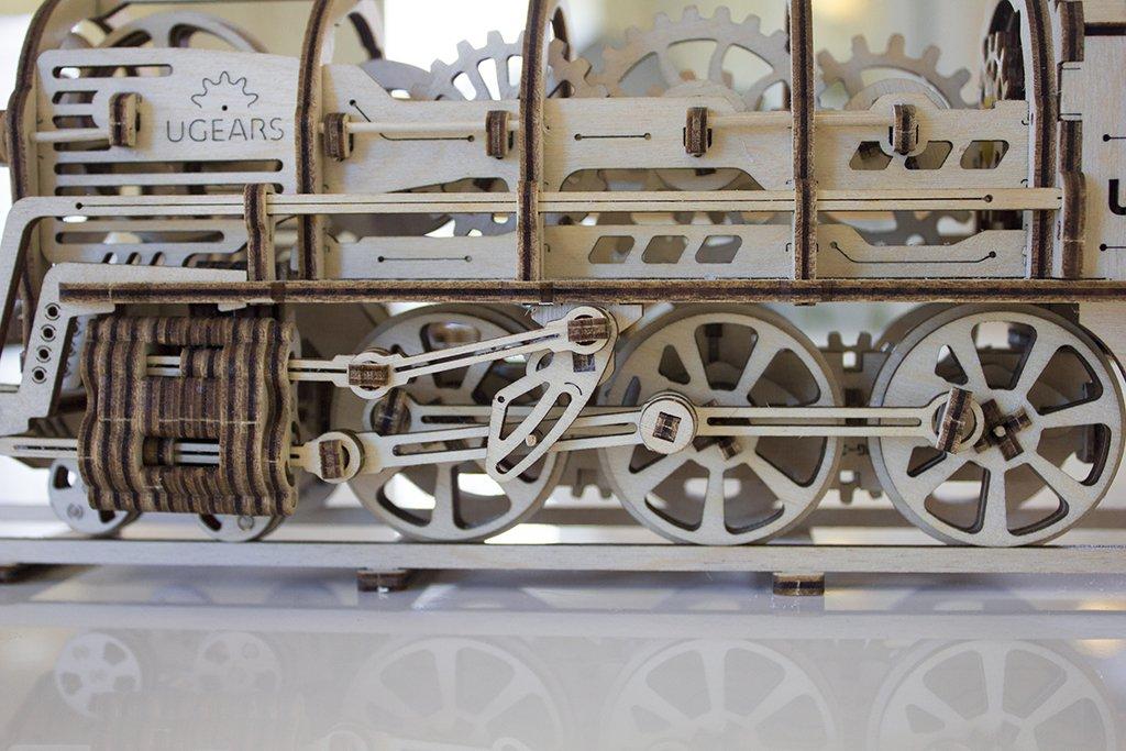 Ugears 460 Steam Locomotive Wooden Block Toy 70012